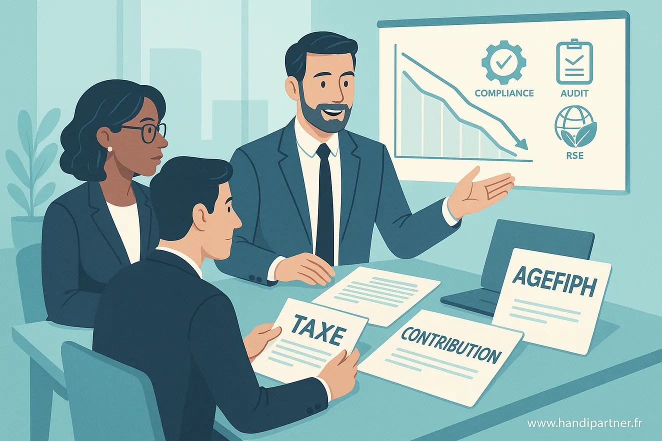 Optimisation de la taxe AGEFIPH : Stratégies pour une conformité efficace avec Handipartner